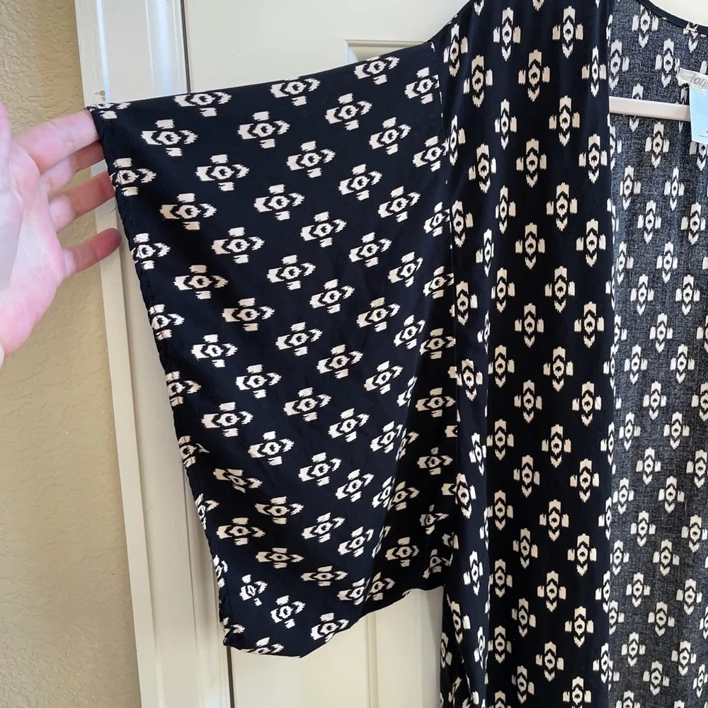 Tori Praver Swim ikat print kimono cover up